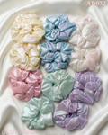 Metallic Shiny Scrunchies – Holographic High-Shine Hair Ties