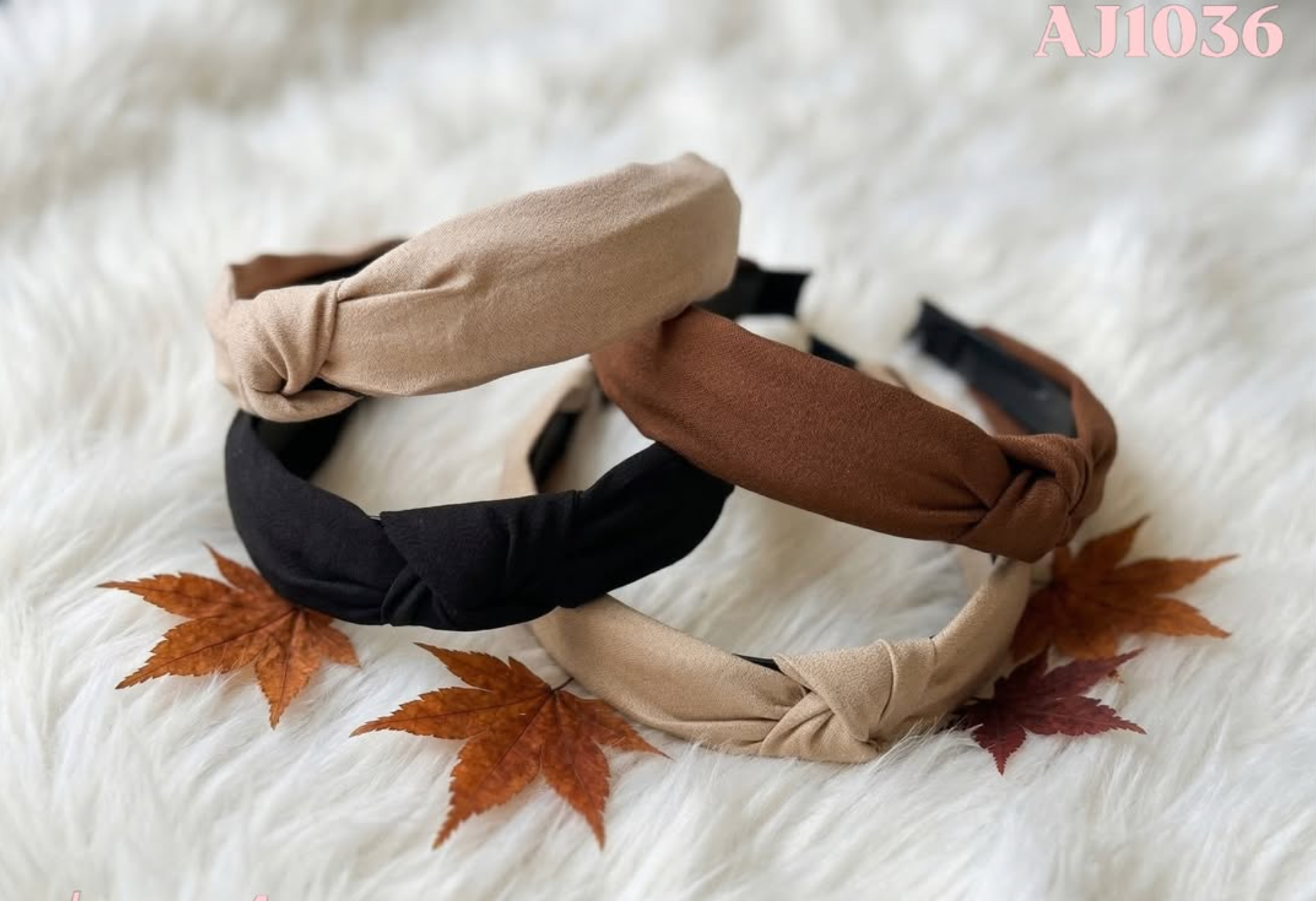 Knotted Turban Headband – Soft Matte Fabric Fashion Head Band