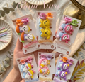 Kawaii 3D Character Hair Set – Mini Claw Clips & Spiral Hair Tie Accessory Kit