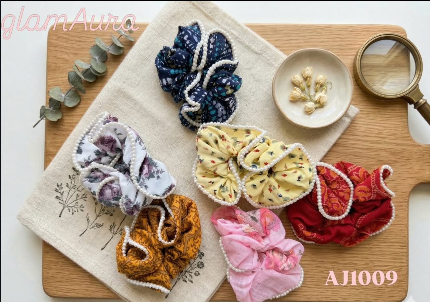 Premium Cotton Scrunchies – Soft Matte Fabric Hair Ties