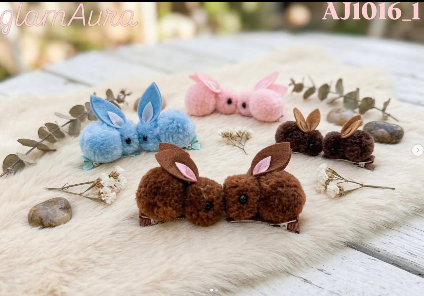 Plush Bunny Rabbit Hair Clips – Fuzzy 3D Animal Barrettes