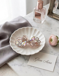 Luxe Iridescent Crystal Bow Barrette – Pear-Cut Gemstone Statement Hair Clip